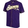 imageUltra Game Adults NFL Official Button Down Baseball Mesh Jersey ShirtBaltimore Ravens