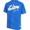 imageUltra Game Adults NFL Official Button Down Baseball Mesh Jersey ShirtDetroit Lions