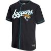 imageUltra Game Adults NFL Official Button Down Baseball Mesh Jersey ShirtJacksonville Jaguars