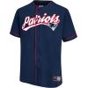 imageUltra Game Adults NFL Official Button Down Baseball Mesh Jersey ShirtNew England Patriots
