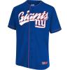 imageUltra Game Adults NFL Official Button Down Baseball Mesh Jersey ShirtNew York Giants