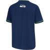 imageUltra Game Adults NFL Official Button Down Baseball Mesh Jersey ShirtSeattle Seahawks