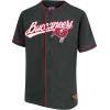 imageUltra Game Adults NFL Official Button Down Baseball Mesh Jersey ShirtTampa Bay Buccaneers
