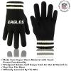 imageUltra Game Adults NFL Official Super Soft Cable Knit Winter Beanie Knit Hat with Warm Touch Screen GlovesBlack
