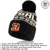 imageUltra Game Adults NFL Official Super Soft Cable Knit Winter Beanie Knit Hat with Warm Touch Screen GlovesBlack