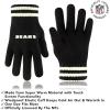 imageUltra Game Adults NFL Official Super Soft Cable Knit Winter Beanie Knit Hat with Warm Touch Screen GlovesBlack