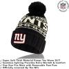 imageUltra Game Adults NFL Official Super Soft Cable Knit Winter Beanie Knit Hat with Warm Touch Screen GlovesBlack