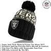 imageUltra Game Adults NFL Official Super Soft Cable Knit Winter Beanie Knit Hat with Warm Touch Screen GlovesBlack