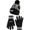 imageUltra Game Adults NFL Official Super Soft Cable Knit Winter Beanie Knit Hat with Warm Touch Screen GlovesBlack