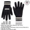 imageUltra Game Adults NFL Official Super Soft Cable Knit Winter Beanie Knit Hat with Warm Touch Screen GlovesBlack