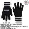 imageUltra Game Adults NFL Official Super Soft Cable Knit Winter Beanie Knit Hat with Warm Touch Screen GlovesBlack