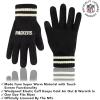imageUltra Game Adults NFL Official Super Soft Cable Knit Winter Beanie Knit Hat with Warm Touch Screen GlovesBlack