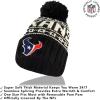 imageUltra Game Adults NFL Official Super Soft Cable Knit Winter Beanie Knit Hat with Warm Touch Screen GlovesBlack