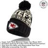 imageUltra Game Adults NFL Official Super Soft Cable Knit Winter Beanie Knit Hat with Warm Touch Screen GlovesBlack