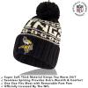 imageUltra Game Adults NFL Official Super Soft Cable Knit Winter Beanie Knit Hat with Warm Touch Screen GlovesBlack