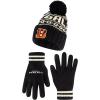 imageUltra Game Adults NFL Official Super Soft Cable Knit Winter Beanie Knit Hat with Warm Touch Screen GlovesBlack