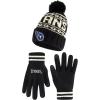 imageUltra Game Adults NFL Official Super Soft Cable Knit Winter Beanie Knit Hat with Warm Touch Screen GlovesBlack