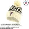 imageUltra Game Adults NFL Official Super Soft Cable Knit Winter Beanie Knit Hat with Warm Touch Screen GlovesNatural
