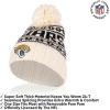 imageUltra Game Adults NFL Official Super Soft Cable Knit Winter Beanie Knit Hat with Warm Touch Screen GlovesNatural