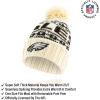 imageUltra Game Adults NFL Official Super Soft Cable Knit Winter Beanie Knit Hat with Warm Touch Screen GlovesNatural