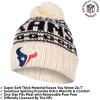imageUltra Game Adults NFL Official Super Soft Cable Knit Winter Beanie Knit Hat with Warm Touch Screen GlovesNatural