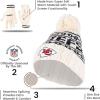 imageUltra Game Adults NFL Official Super Soft Cable Knit Winter Beanie Knit Hat with Warm Touch Screen GlovesNatural