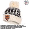 imageUltra Game Adults NFL Official Super Soft Cable Knit Winter Beanie Knit Hat with Warm Touch Screen GlovesNatural