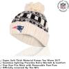 imageUltra Game Adults NFL Official Super Soft Cable Knit Winter Beanie Knit Hat with Warm Touch Screen GlovesNatural