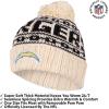 imageUltra Game Adults NFL Official Super Soft Cable Knit Winter Beanie Knit Hat with Warm Touch Screen GlovesNatural
