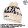 imageUltra Game Adults NFL Official Super Soft Cable Knit Winter Beanie Knit Hat with Warm Touch Screen GlovesNatural