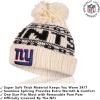 imageUltra Game Adults NFL Official Super Soft Cable Knit Winter Beanie Knit Hat with Warm Touch Screen GlovesNatural