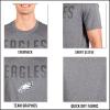 imageUltra Game Adults NFL Official Super Soft Game Day TShirtHeather Charcoal