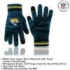 imageUltra Game Adults NFL Official Super Soft Marl Knit Winter Beanie Knit Hat with Extra Warm Touch Screen GlovesTeam Color