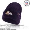 imageUltra Game Adults NFL Official Super Soft Marl Knit Winter Beanie Knit Hat with Extra Warm Touch Screen GlovesTeam Color