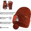 imageUltra Game Adults NFL Official Super Soft Marl Knit Winter Beanie Knit Hat with Extra Warm Touch Screen GlovesTeam Color
