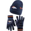 imageUltra Game Adults NFL Official Super Soft Marl Knit Winter Beanie Knit Hat with Extra Warm Touch Screen GlovesTeam Color