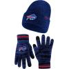 imageUltra Game Adults NFL Official Super Soft Marl Knit Winter Beanie Knit Hat with Extra Warm Touch Screen GlovesTeam Color