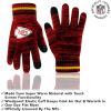imageUltra Game Adults NFL Official Super Soft Marl Knit Winter Beanie Knit Hat with Extra Warm Touch Screen GlovesTeam Color