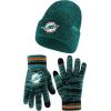 imageUltra Game Adults NFL Official Super Soft Marl Knit Winter Beanie Knit Hat with Extra Warm Touch Screen GlovesTeam Color