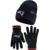 imageUltra Game Adults NFL Official Super Soft Marl Knit Winter Beanie Knit Hat with Extra Warm Touch Screen GlovesTeam Color