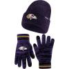 imageUltra Game Adults NFL Official Super Soft Marl Knit Winter Beanie Knit Hat with Extra Warm Touch Screen GlovesTeam Color
