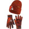 imageUltra Game Adults NFL Official Super Soft Marl Knit Winter Beanie Knit Hat with Extra Warm Touch Screen GlovesTeam Color