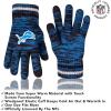 imageUltra Game Adults NFL Official Super Soft Marl Knit Winter Beanie Knit Hat with Extra Warm Touch Screen GlovesTeam Color