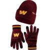 imageUltra Game Adults NFL Official Super Soft Marl Knit Winter Beanie Knit Hat with Extra Warm Touch Screen GlovesTeam Color