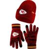 imageUltra Game Adults NFL Official Super Soft Marl Knit Winter Beanie Knit Hat with Extra Warm Touch Screen GlovesTeam Color
