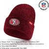 imageUltra Game Adults NFL Official Super Soft Marl Knit Winter Beanie Knit Hat with Extra Warm Touch Screen GlovesTeam Color