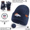 imageUltra Game Adults NFL Official Super Soft Marl Knit Winter Beanie Knit Hat with Extra Warm Touch Screen GlovesTeam Color