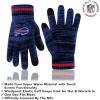 imageUltra Game Adults NFL Official Super Soft Marl Knit Winter Beanie Knit Hat with Extra Warm Touch Screen GlovesTeam Color