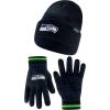imageUltra Game Adults NFL Official Super Soft Marl Knit Winter Beanie Knit Hat with Extra Warm Touch Screen GlovesTeam Color