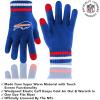 imageUltra Game Adults NFL Official Super Soft Team Stripe Winter Beanie Knit Hat with Extra Warm Touch Screen GlovesTeam Color